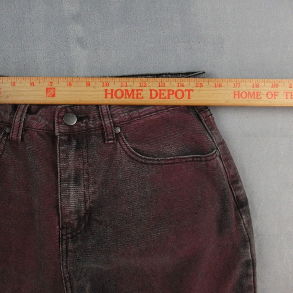 PTCL Ethikal Brand Straight Leg Jeans Red Black Acid Wash Size 29 PL1985BROD - Picture 4 of 14